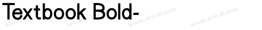 Textbook Bold字体转换